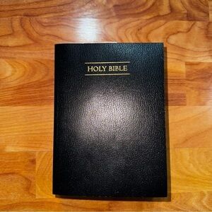 Black King James Bible New Never Read + Sonaki Book Mark & Letter Opener